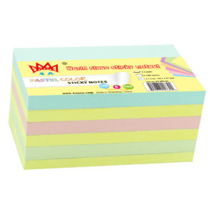 4A Sticky Notes,3 x 5-Inches,Pastel Assorted Collection , 100 sheets,6pads/pack,  4A 305x6