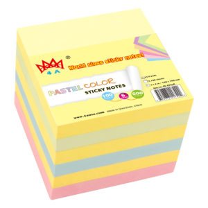 4A Sticky Notes,4 x 4-Inches,Pastel Assorted Collection,100 sheets/pad,6 pads/pack, 4A 404x6