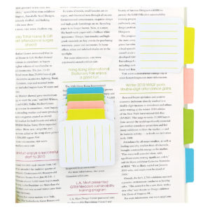 4A Note Info Tab Labels,2 2/3 x 2 7/8-Inches,15-sheets/pad,4 pads/pack, 4A 40609