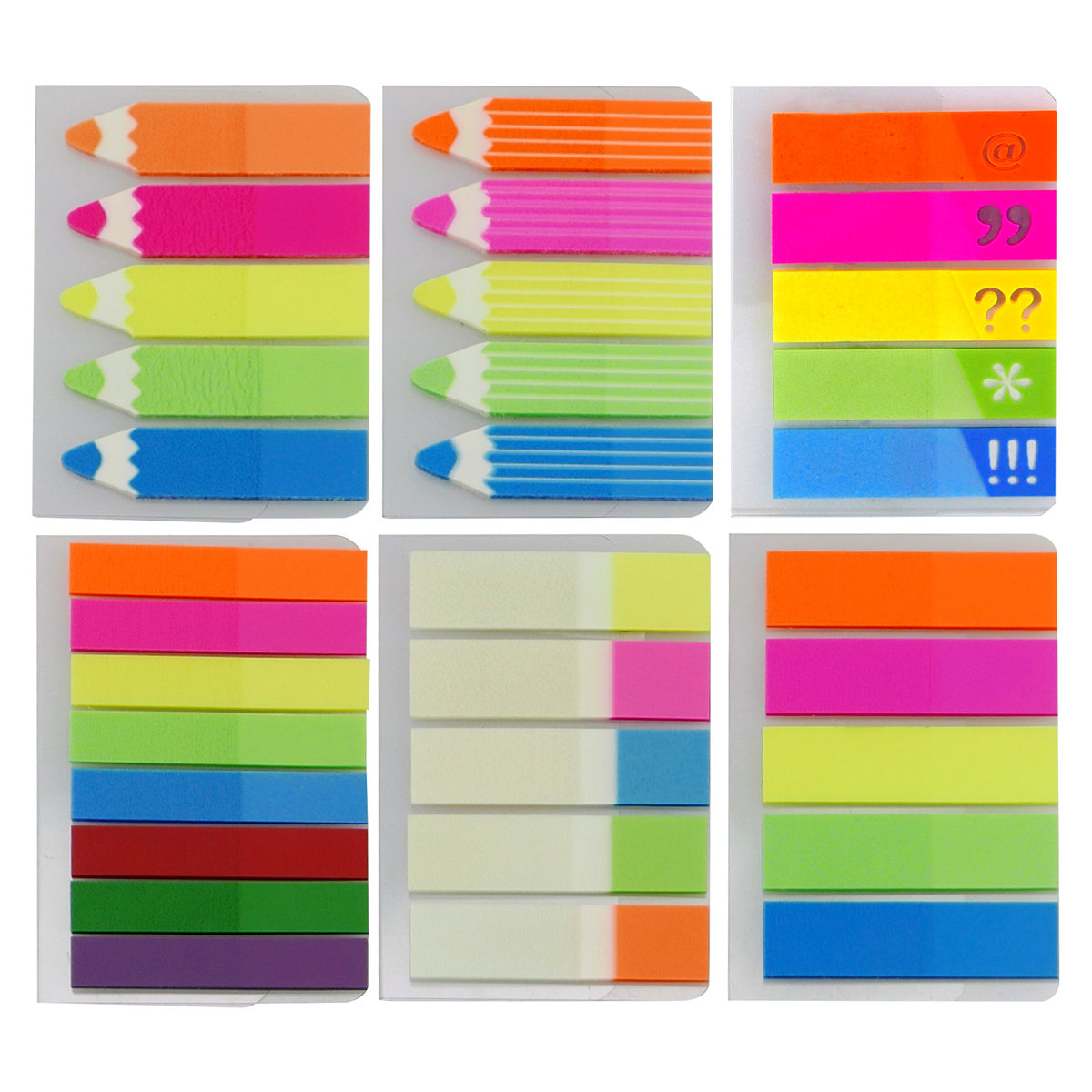 4A Film Sticky Flags,1/2 x 1 3/4-inches,660 sheets/pack, 6 pads/pack, 4A 66113