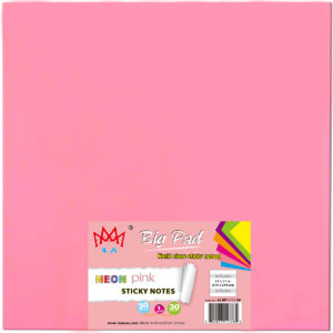 4A Big Pad, 11 in x 11 in,Neon Pink, 30-sheets/pad,1 pad/pack, 4A BP1111 NP