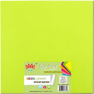 4A Big Pad, 15 in x 15 in,Neon Green, 30 Sheets/Pad,1 pad/pack, 4A BP1515 NG
