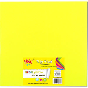 4A Big Pad, 15 in x 15 in,Neon Yellow, 30 Sheets/Pad,1 pad/pack, 4A BP1515 NY