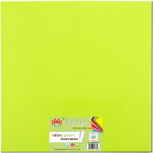 4A Big Pad, 22 in x 22 in, Neon Green, 30 Sheets/Pad,1 pad/pack, 4A BP2222 NG