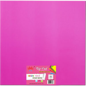 4A Big Pad, 22 in x 22 in, Neon Red, 30 Sheets/Pad,1 pad/pack, 4A BP2222 NR