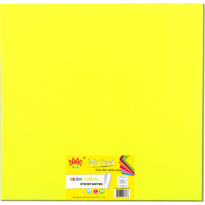 4A Big Pad, 22 in x 22 in, Neon Yellow, 30 Sheets/Pad,1 pad/pack, 4A BP2222 NY