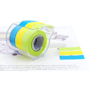 4A Roll Sticky Notes, 2x315-inches,Neon Blue/Orange/Green,3 color/roll,1 roll/pack,  4A PSS 9-3 BOG