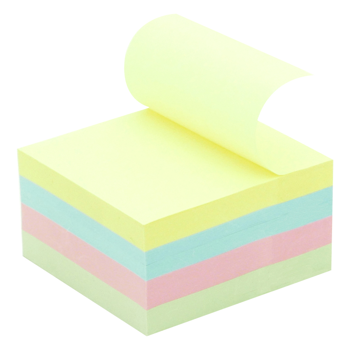 4A Sticky Notes Cube in Ultra Colors, 3 x 3-Inches, Neon Assorted, 400-sheets/pad,1 pad/pack, 4A 3033 - Image 2
