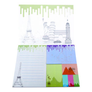 4A Printed Sticky notes, Country's Symbol, Close size:8 1/2*6 inch,50 sheets/pad,7 pads/pack, 4A 8663
