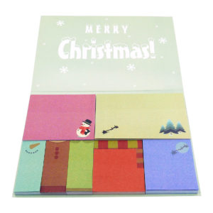 4A Printed sticky notes, MERRY CHRISTMAS, Close size: 4 1/2*6 inch, 50 sheets/pad, 7 pads/pack, 4A 8667