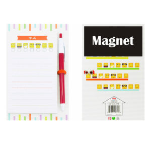 4A Sticky notes, "TO DO", diffenrent EMOJI printed,magnet+pen+hardboard,6×3.5inches, 50 sheets/pad,1 pad/pack, 4A 6412