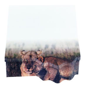 4A self-sticky notes, 3D printed with tiger, 95mm×85mm, 100 sheets/pad, 1 pad/pack. 4A 8068
