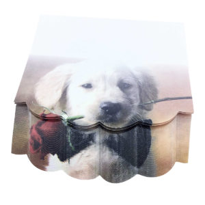 4A self-sticky notes, 3D printed with The pyrenean mountain dog,95mm×85mm, 100 sheets/pad, 1 pad/pack. 4A 8074