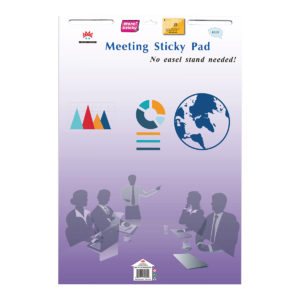 4A Super Sticky Easel Pad,Pastel blue Sheets,Meeting Pad,23  x 31.5 Inches,20 Sheets/Pad,1 Pad/Pack,More sticky,4A Meeting-41-B