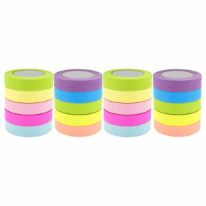 4A Roll Sticky Notes,Full Adhesive,Width x Length 0.4 x 315 Inches,Neon Assorted,Self-Stick Notes,5 Color/Roll,4 Refill Rolls,4A PSS 9-5 Refill